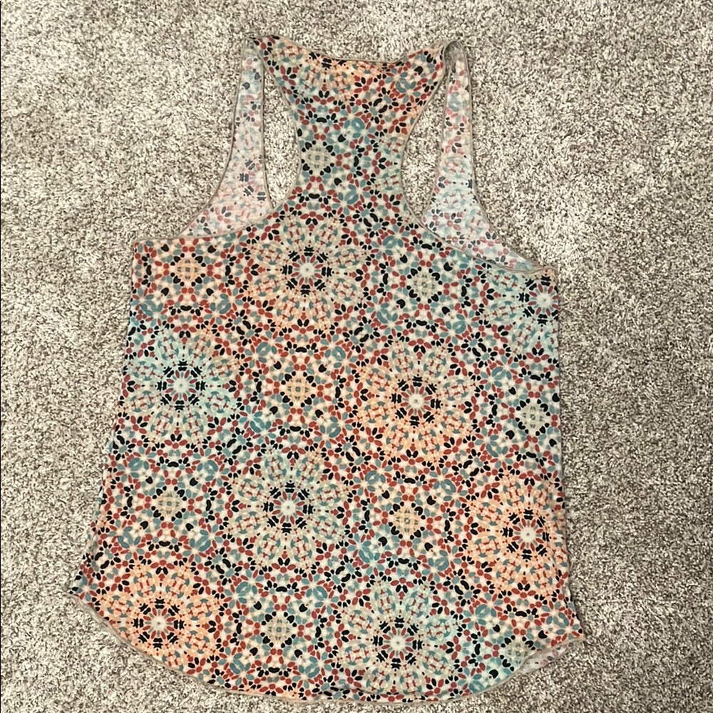 American Rag- Multicolor Patterned Women's Racerback Tank Top - Picture 3 of 5